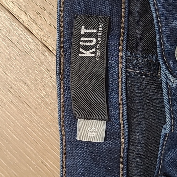 EUC Kut From the Kloth Jeans Women's Toothpick Skinny Mid Rise Dark Wash sz 8S - Picture 6 of 13